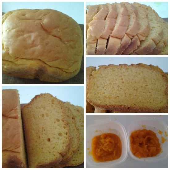 Pumpkin Bread Made with Bread Maker