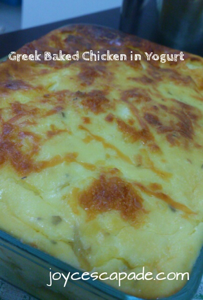 Greek Baked Chicken in Yogurt