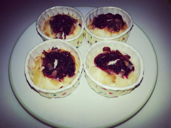 Steam Mulberry Jam Cupcake