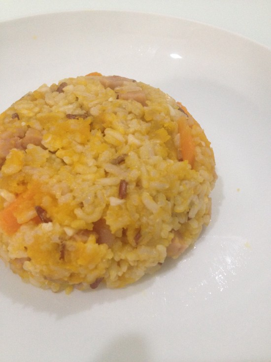 Oriental style risotto in rice cooker
