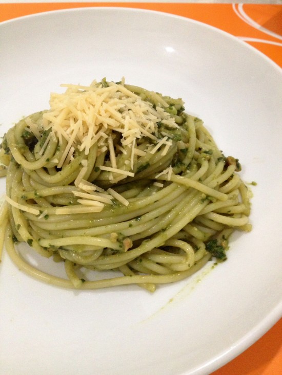 Avocado Pesto Spaghetti