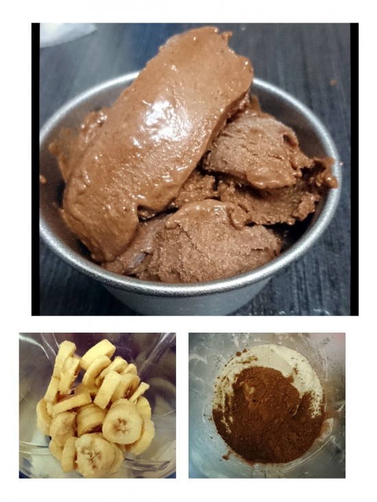 2 ingredients choco- banana ice-cream