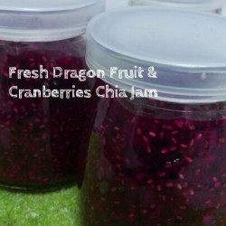 Fresh Dragon Fruit & Cranberries Chia Jam