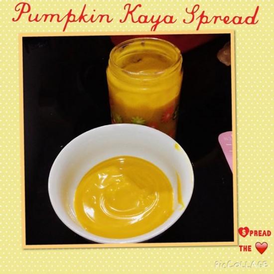 Egg free pumpkin kaya spread